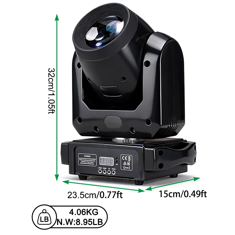 Igracelite Mini 100W Beam Spot LED Rotating Ktv Nightclub Led Moving Head Beam
