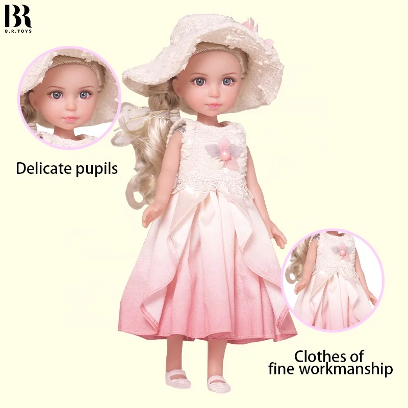 Hot Selling 14 Inch Realistic Doll Lifelike Silicone Full Body Baby Toys for Kids Vinyl
