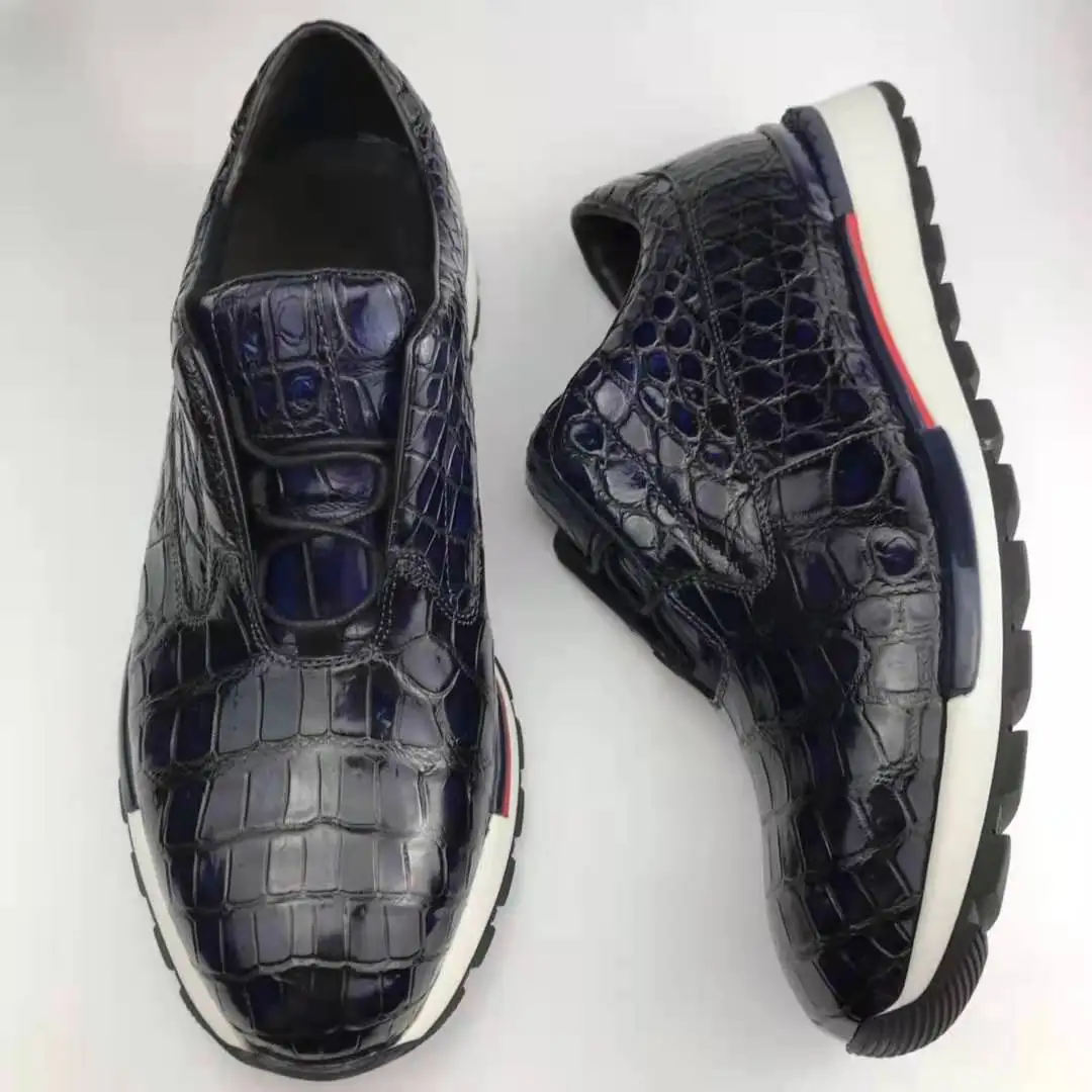 Populaire Man Schoenen Sneakers Hoge Kwaliteit Krokodillenleer