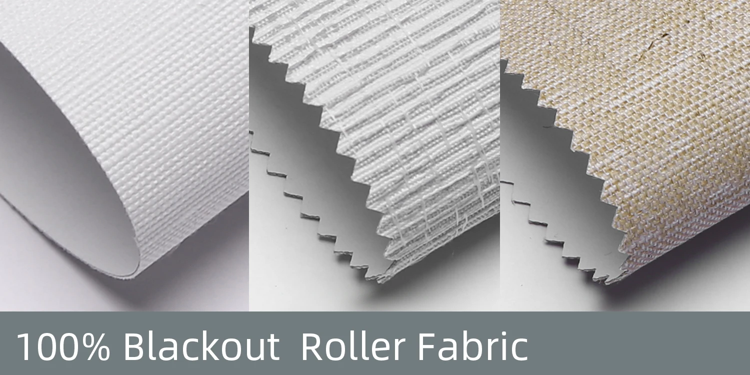 310GSM 3M Width Customizable Color Plain Blackout Roller Blind Fabric for Office or Home Sunshade