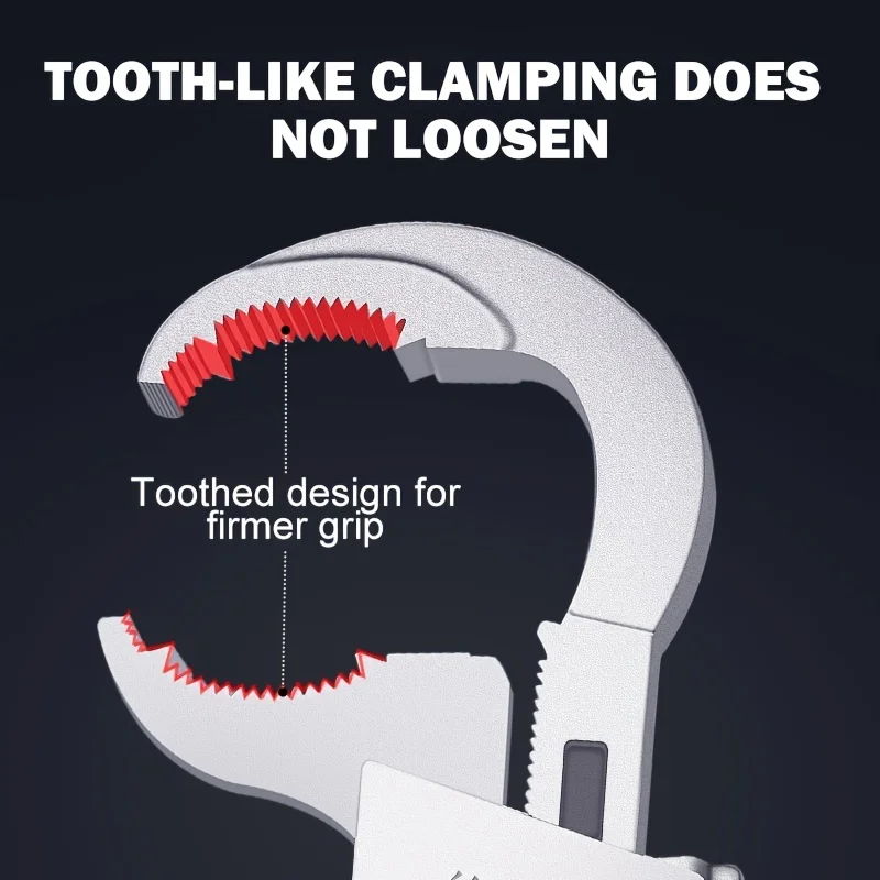 Universal Adjustable Wrench_ the Perfect Plumbing Tool for Faucet & Sink Repairs