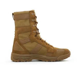 Hanagal Suede Leather  Full Grain Shoes Suede Leather Breathable Tactical Boots for Men