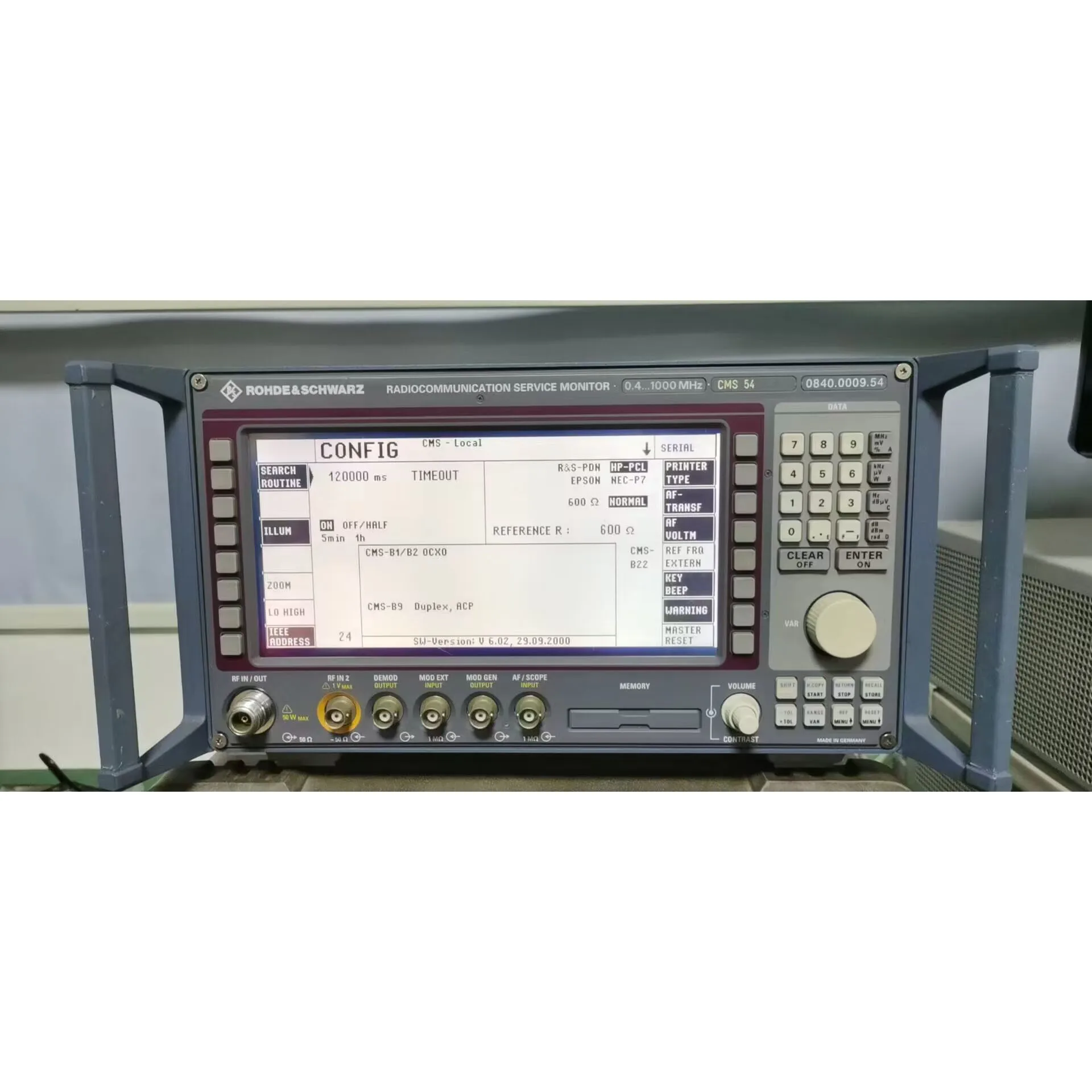 Rohde & Schwarz CMS54 radiocommunication service monitor