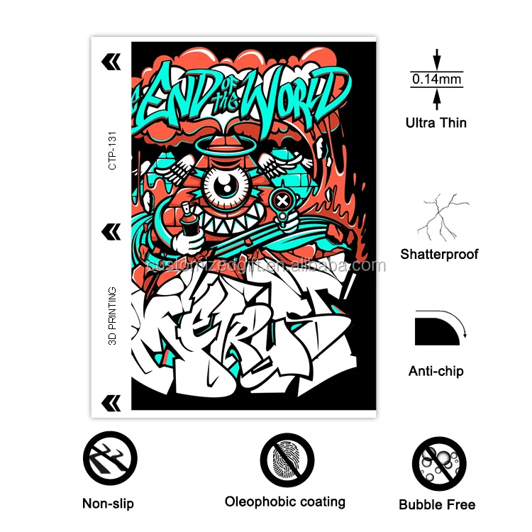 Водонепроницаемый 3D рельефный принт задняя защитная пленка для сотового телефона задняя пленка для Huawei Нескользящая персональная защита экрана