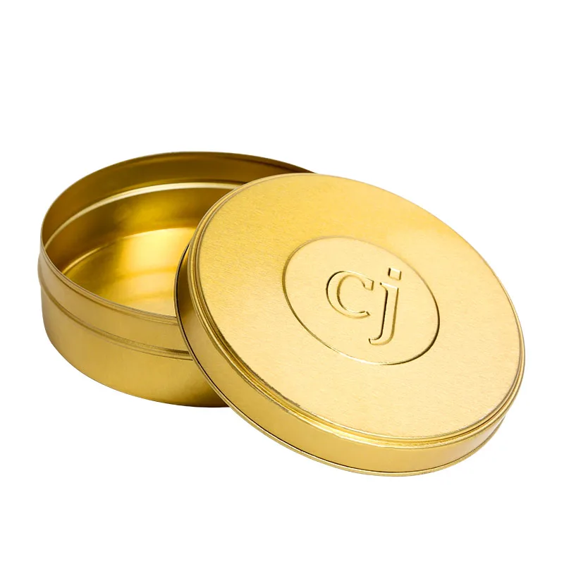 Wholesale Advanced Printing Tinplate Metal Box Round Shaped Custom Logo