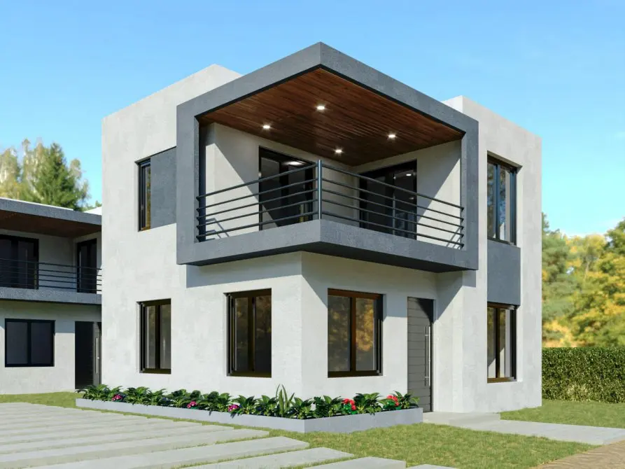 2024 New Design Light Steel Structure Prefabricated Luxury  Prefab House House Prefabricated Homes Villas