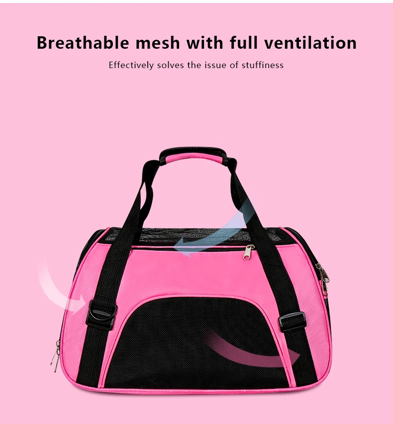 Pets' Travel Bag Durable Cat Bag Foldable Pet Cages Cat Carrier For