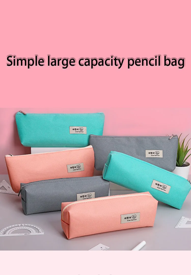 Wholesale Simple Largecapacity Pencil Bag Box Light Stationery Pencil