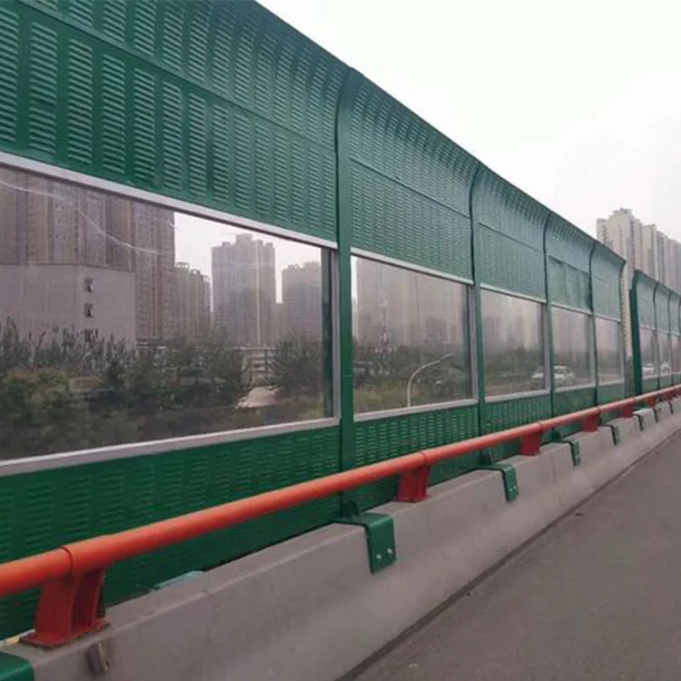High-Speed Highway Railway Outdoor Eco-friendly Galvanized Steel Sound Barrier Modern Sound Insulation Fence Noise Absorption manufacture