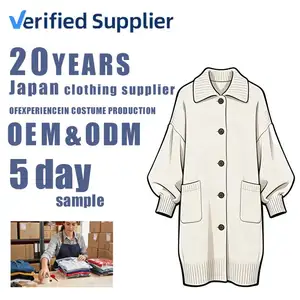 Custom Crocheted Sweater Factory ODM Wool/Cotton/Acrylic Mix Thin Chinese Style Logo Ready Quick Delivery for Stores