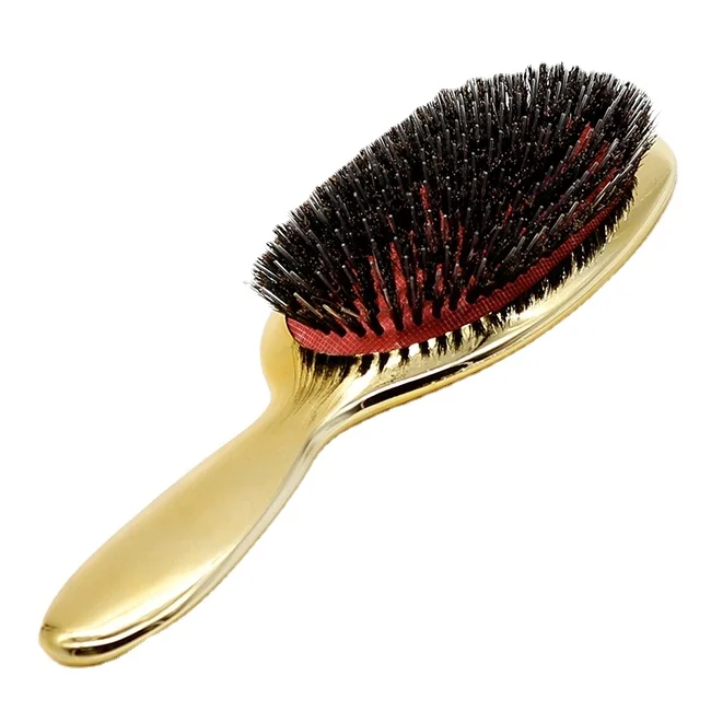 Yaeshii Professional Custom Plating Natural Nylon Factory Boar Bristle  Detangling Boar Bristle Brus