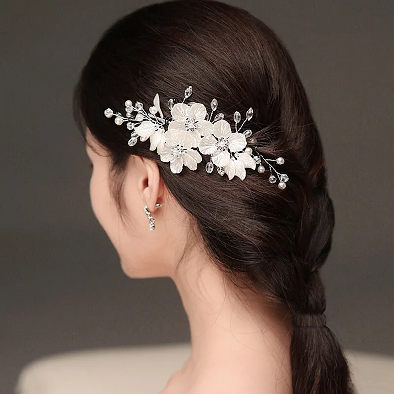 bridal hair clip Floral Weddings Accessories Hair Accessories Decorative Combs 