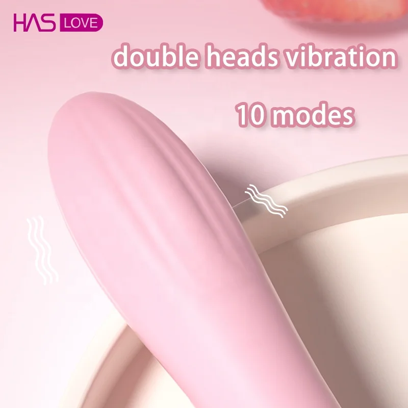 Haslove Hot Selling Venus Wand Adult Vibrator USB Heated Double-Headed  Dildo Toy for Women 20 Modes