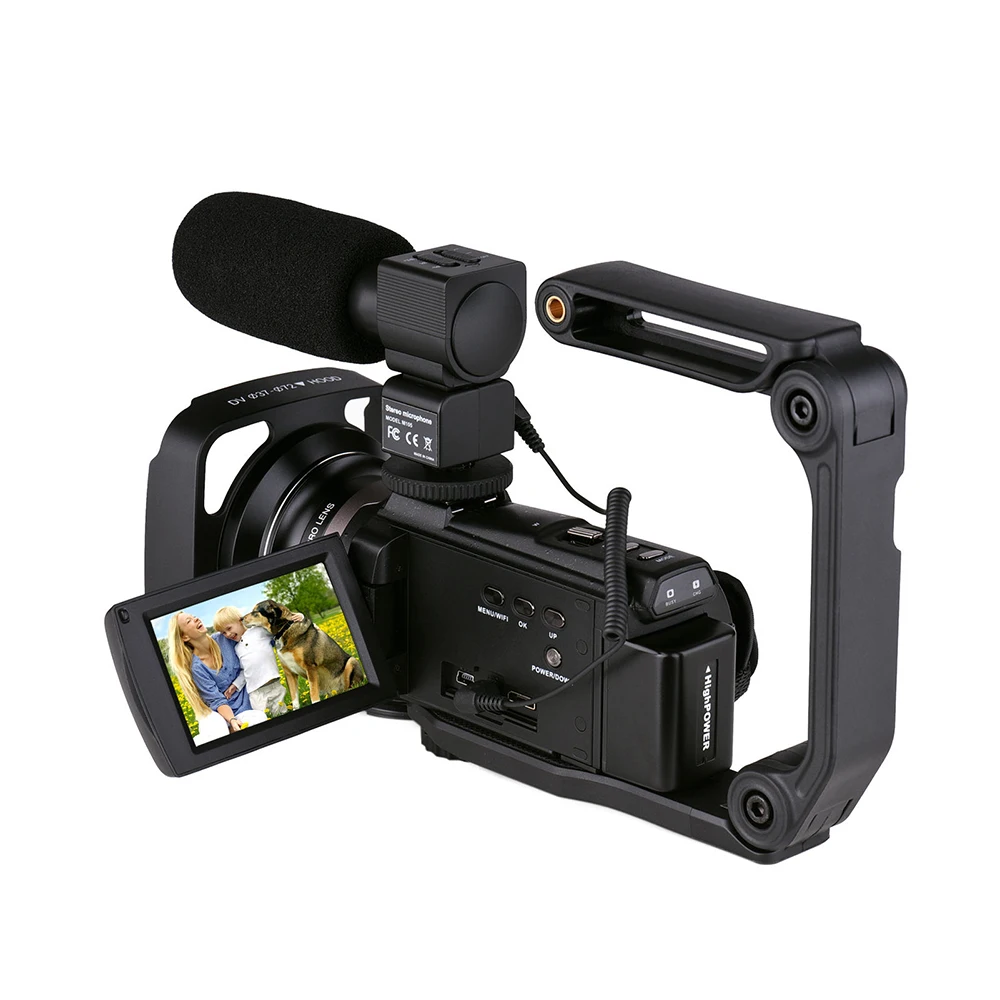 Two Way Audio and Video Camera Ordro 4K Camcorder 60Fps Vlog Camera 16K Dslr Camcorder Cinema Camera With Portable Case