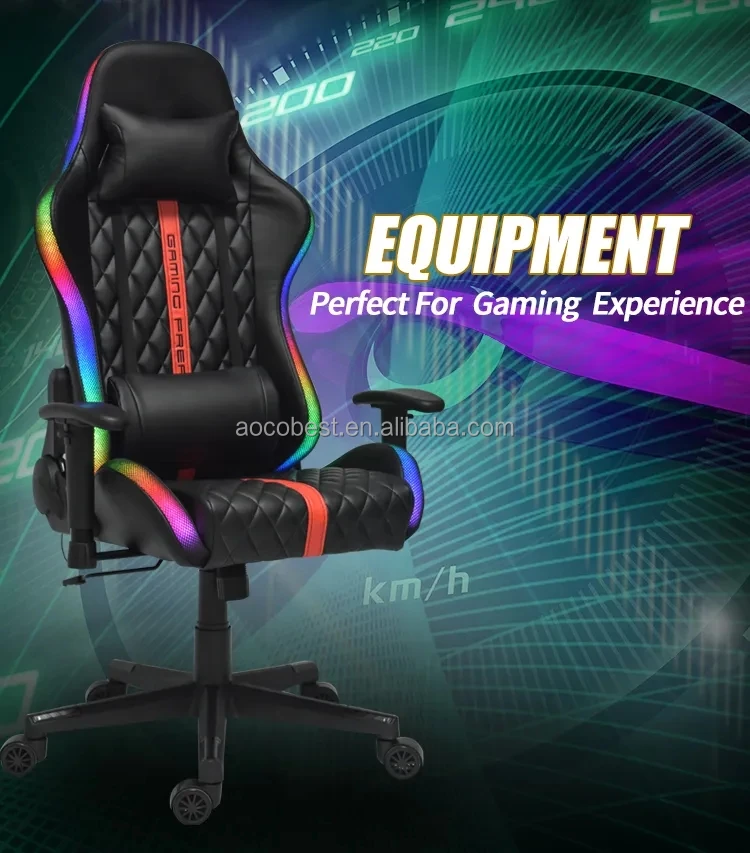 Racing Gamer Oyuncu Koltugu Gaming Chair Rgb Free Sample Reclining