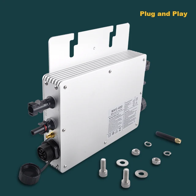 Европейская сетевая солнечная панель и инвертор 300 Вт Балконная Система 600 миниатюрная