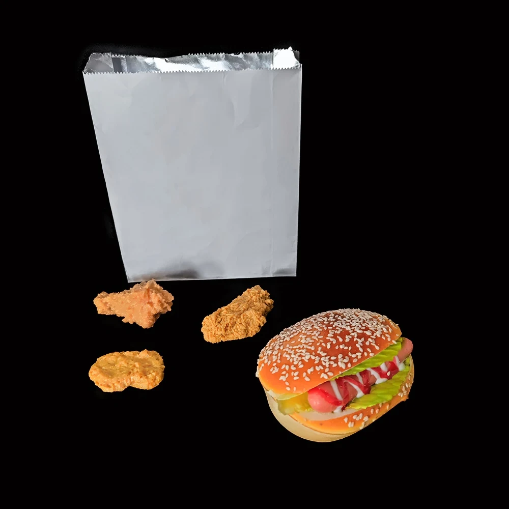 Texture Bag For Kebab Paper Bags Line With Foil Materials