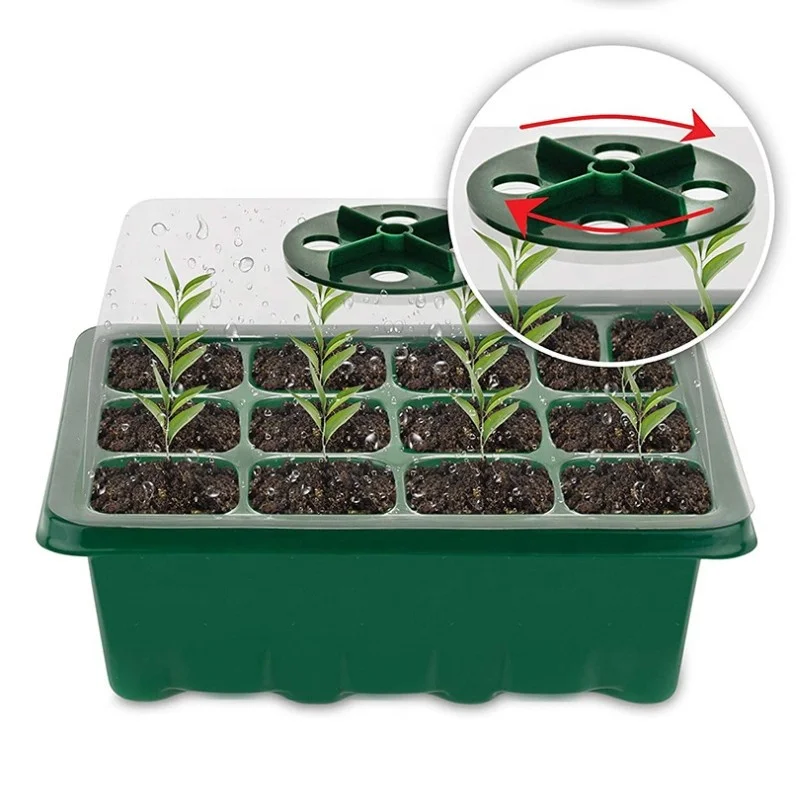 seed incubator tray set plant starter kit 6/12-hole seedling box