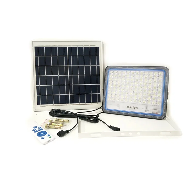 Factory direct sale high lumen remote control Light control ip67 waterproof outdoor smd 100w solar led flood light