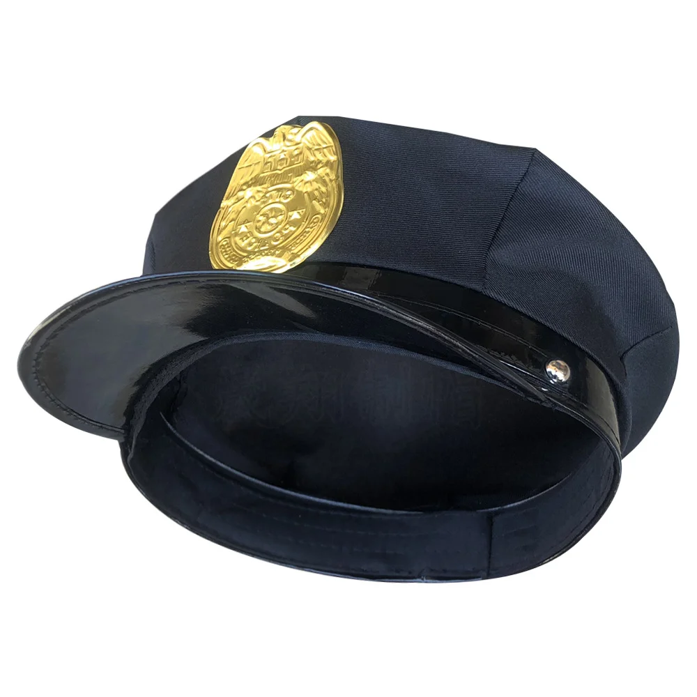 Accessoire Costume Halloween Chapeau De Policier Enfant - Taille Réglable -  Circonférence 54cm - Polyester - Déguisement Fête Halloween Déguisement  Policier Fête Halloween, image size:1000x1000