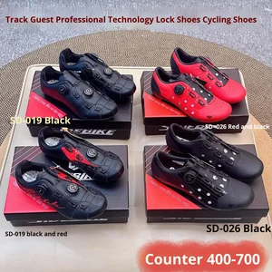 Track K Road Mountain Bike Cleat Cycling Shoes Breathable Lock Professional Riding Lightweight Durable One Size Smaller