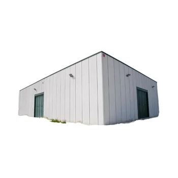 Customized Modular Prefabricated Steel Building Light Frame Shell Metal Shed Glass Curtain Workshop Welding Processing Service