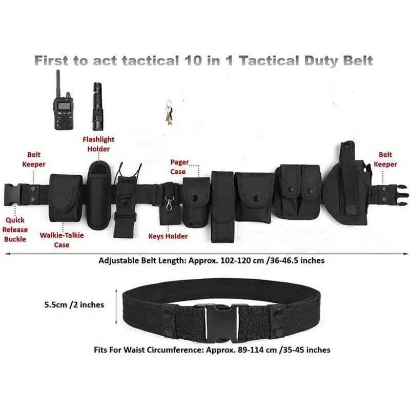 Sport Enthusiasts Modular Equipment System Security Tactical Duty Utility Versatile Work Hunting Quick Release Buckle Belt