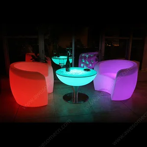 Rechargeable LED Light Bar Table Portable and Eco-Friendly Furniture for Home Bar Use