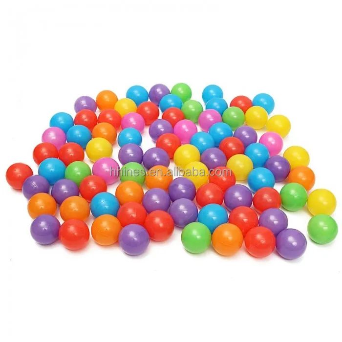 Bpa Free Crush Proof Plastic 6 Colors Elastic Ocean Ball Kids Pit Balls ...