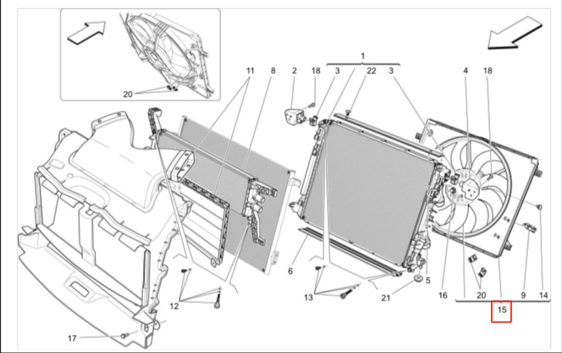 2025 Hot Sale PP Plastic Car Radiator Fan For Maserati Ghibli 2017-2025 OEM 670033757 details