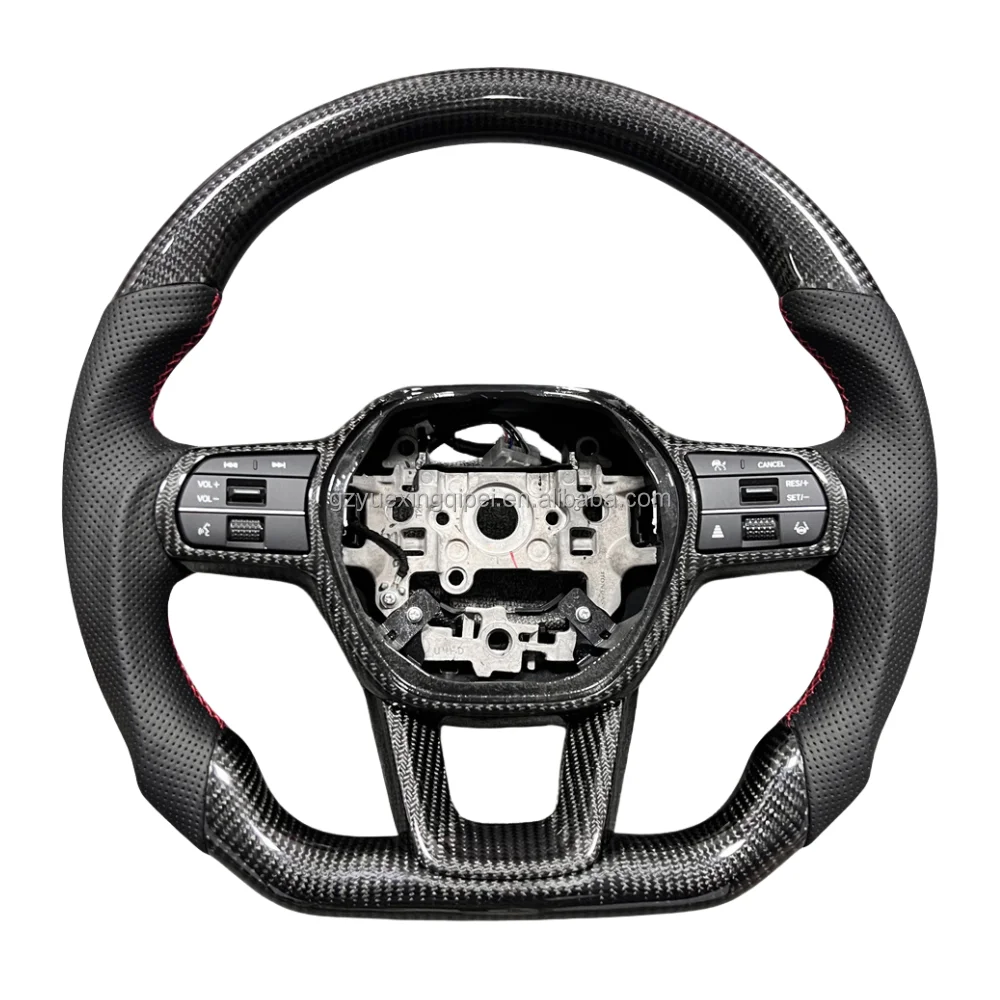 Custom Real Carbon Fibre Steering Wheel For Honda Hatchback Accord