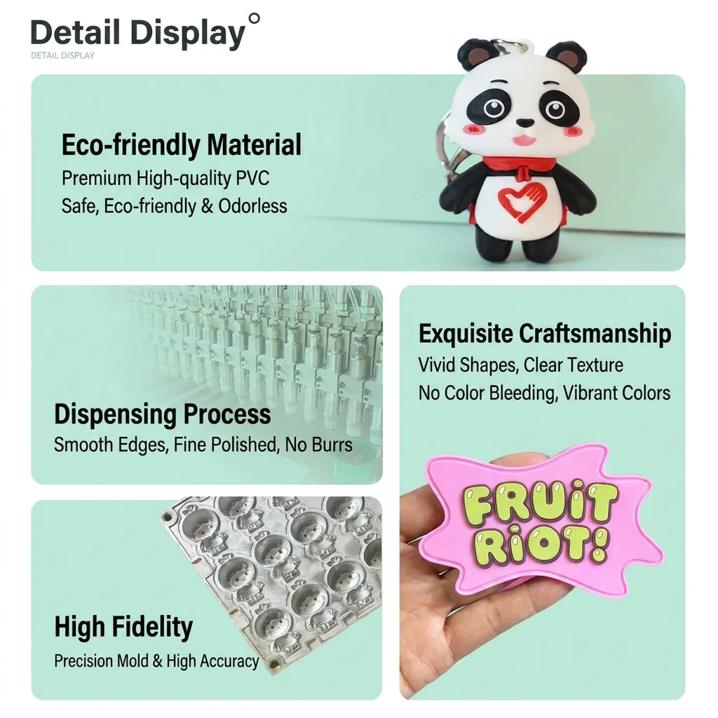 漫画 3D PVC ソフトラバーキーホルダーマスコットペンダント人形ギフトシリコーンキーリングプロモーションブランドカスタマイズされた PVC キーホルダー