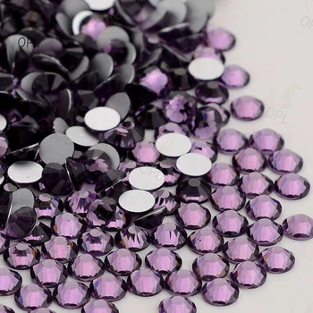 OPL Nails Accessories - Tanzanite Purple Flatback Strasssteine Rhinestones for Art Decorations