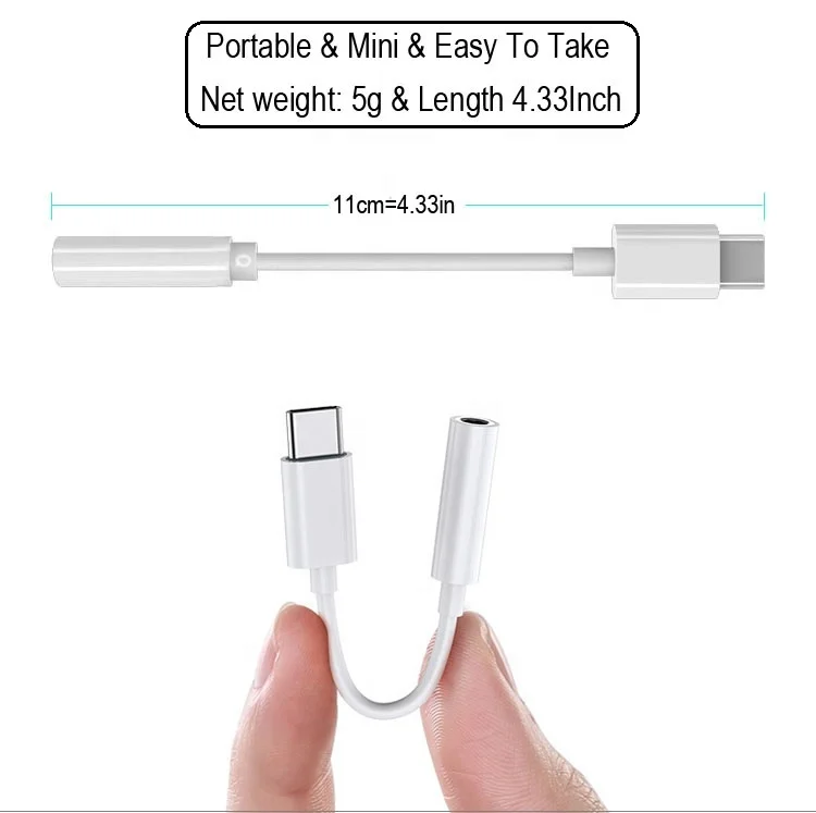 Кабель-адаптер премиум класса для Samsung Huawei Xiaomi Oneplus USB 3,1 C Type-3,5 мм для наушников