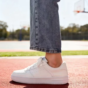 Low-Top Classic Pure White Breathable Lightweight Durable Shock Absorption Sports Sneakers for Men and Women Summer Solid Color