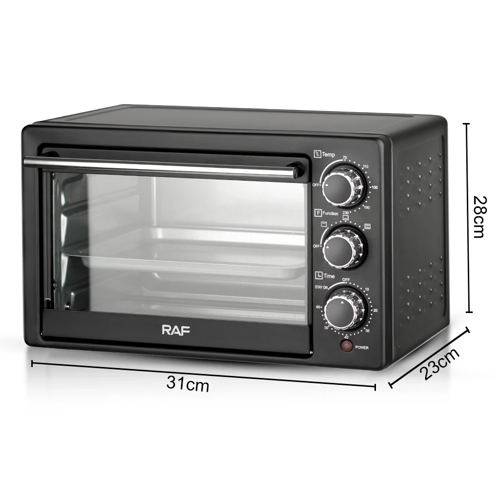 Forno Elettrico 22 Litri 1000W - Per Pizza, Arrosti E Grigliate, Timer 60 Min, Temperatura 120-250°C, Con Teglia E Griglia
