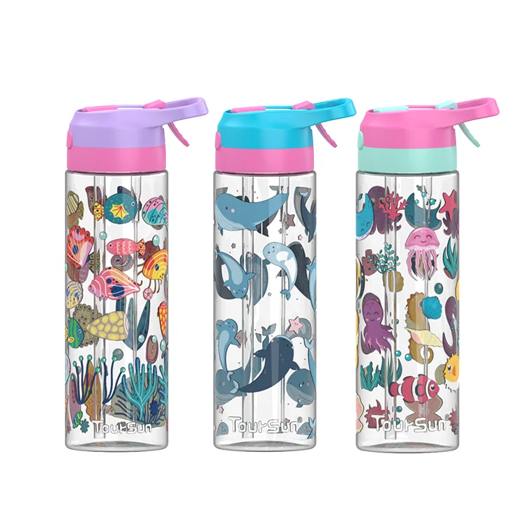 750ml Large Capacity BPA-Free Plastic Gym Water Bottle Sports Spray Mist  Design with Applicability for Boiling Water