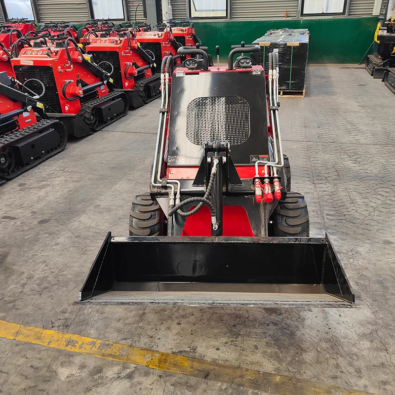 HS-380 Skid Steer Loader 800kg Operating Weight 0.15m³ Bucket 16/17KW KOOP/BAILITONG Optional, Wheel/Track Type Available