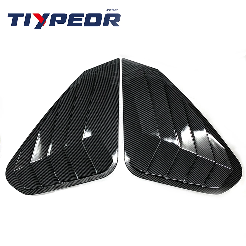 product tiypeor car window cover for toyota rav4 2020   2023 exterior rear side window louver black  auto car accessories 2021 2022-4