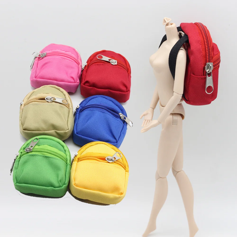 High Quality 1/6 Scale 11.5 Inch Baby Doll Christmas Elf Backpack Bag Colorful Model Toy for 11-12 Inch Dolls