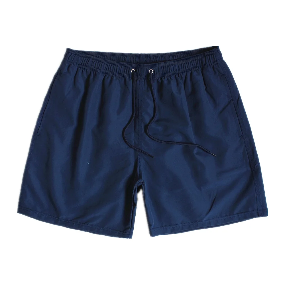13 Colors 100% Polyester Men Summer Solid Color Beachwear Inside Mesh Wholesale Trunk Men's Swim Shorts948_voghion.com
