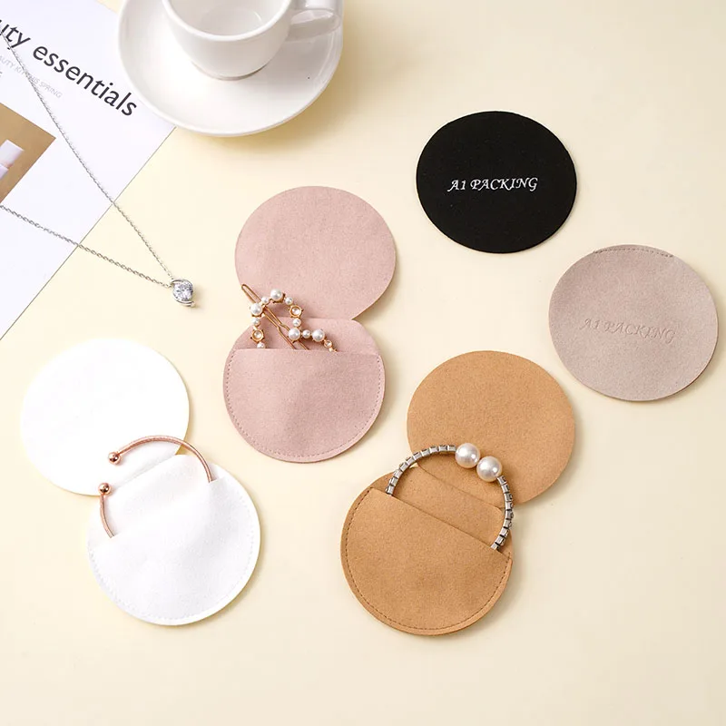 product a1jewelry custom logo luxury art paper jewelry pouch with shock resistance for rings bracelets necklaces gift packaging-8