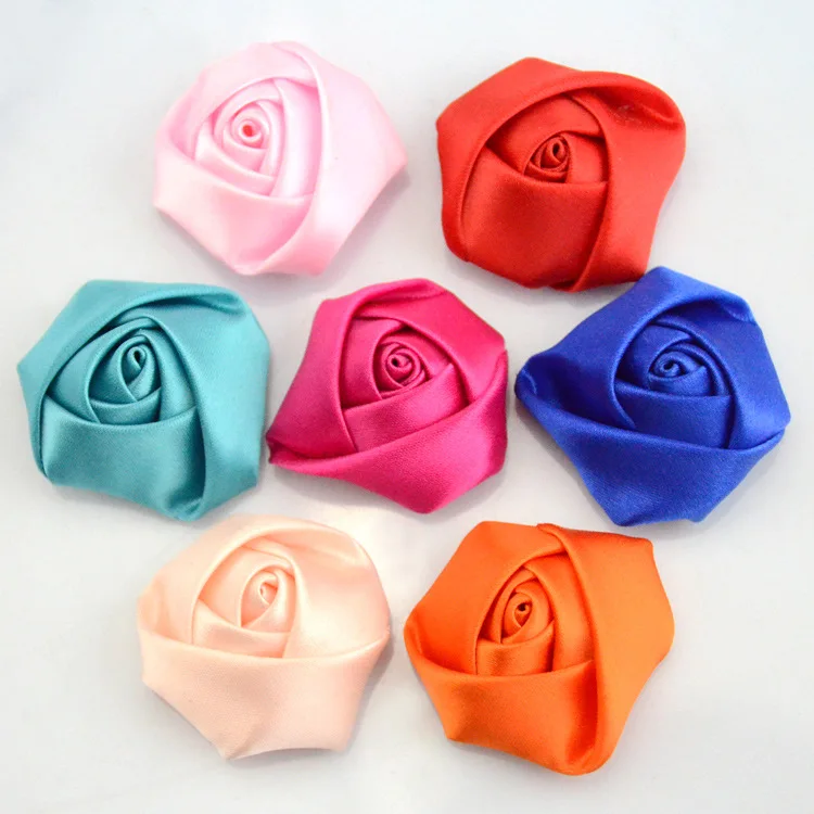 Thai Satin Silk Rose Flowers For Wholesale & Retail In Many Colors