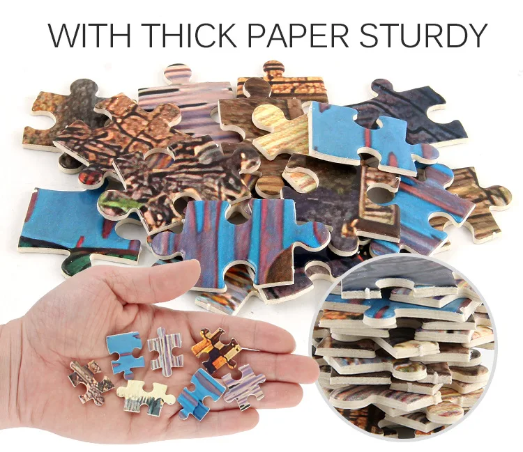 Drop Shipping 1000 Piece Jigsaw Puzzle Machine Custom Puzzle Games With