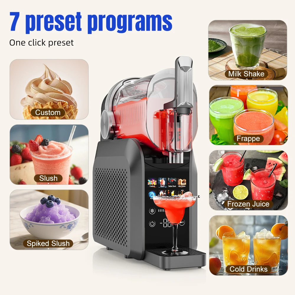 Table Top 1.8L Slush Slushie Machine Wholesale Wine Tea Softdrinks Small Margarita Slush Maker Machine for Home