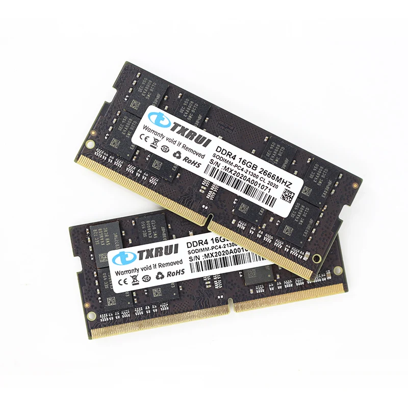 TXRUI 16GB DDR4 2666MHz Оперативная Память для Ноутбуков
