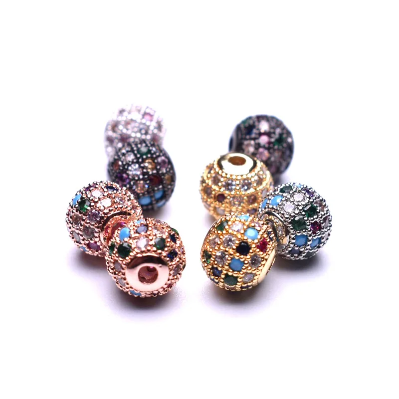 Copper Micro Pave Jewelry Beads Diy Handmade Jewelry Accessories Wholesale  Charm Bracelet Parts Spacer Beads - Buy Beads Spacer,Designer Charms For Diy  Bracelet,Charm Bracelet Parts Product on Alibaba.com