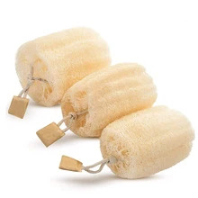 Premium Natural Egyptian Shower Loofah Sponge, Large Exfoliating Shower Loofa Body Scrubbers Buff Away Dead Skin for Smoother