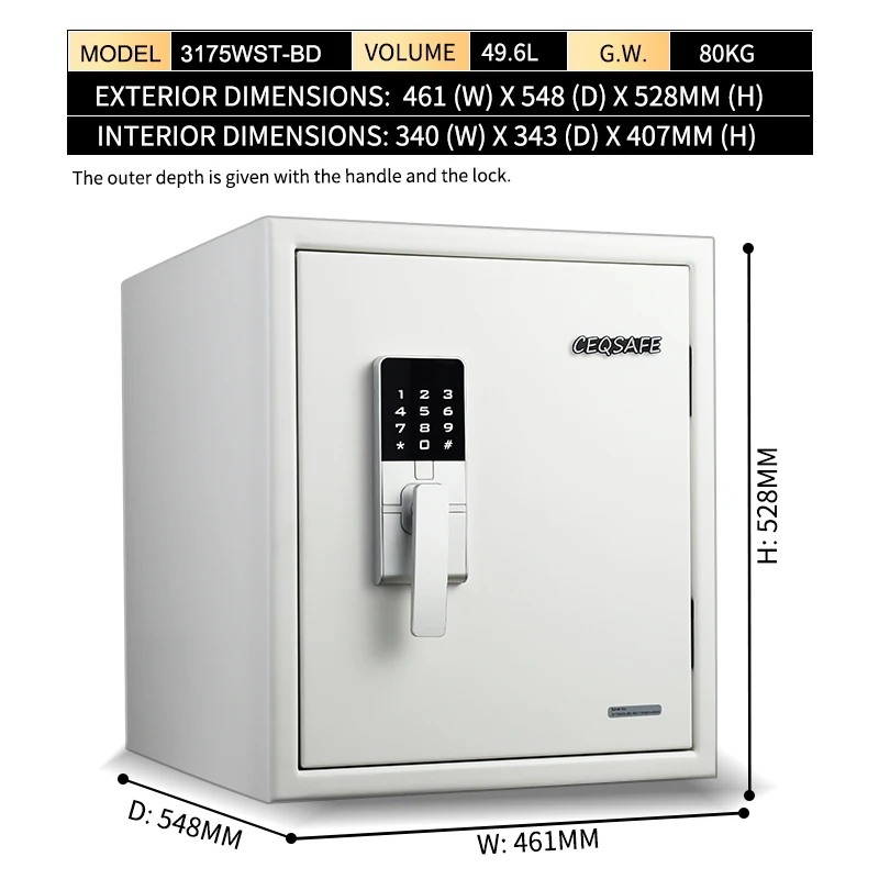 CEQSAFE High Security Digital Safe Box Home Business Smart Safe Electronic Lock Safes supplier