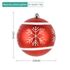 Red and white snow globe 15cm